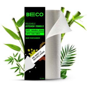 Beco Reusable Kitchen Towel Roll-2000 Times Washable|Soft & Highly Absorbent