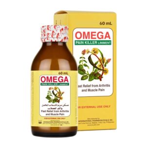 Omega Pain Killer Liniment Oil (60ml) | Fast Relief from Muscle Pains