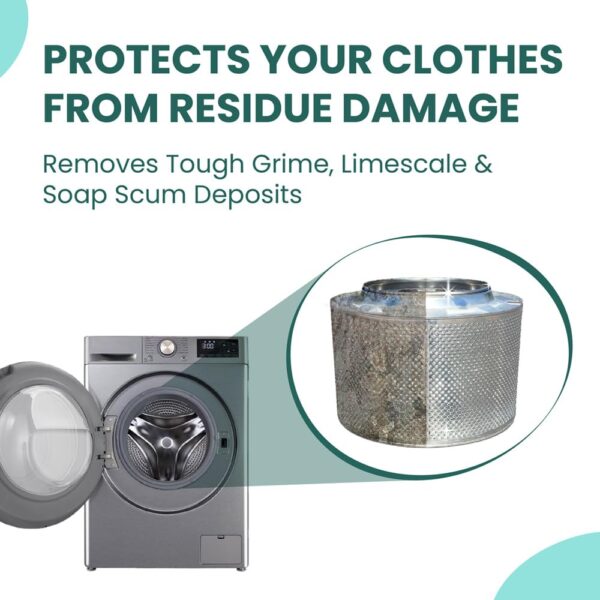 Happi Planet | Washing Machine Cleaner & Descaler Tablets | 8 Tablets | Removes Tough Grime