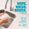 Origami Reusable Kitchen Towel Roll - 25 Sheets | Washable Up to 2500 Times