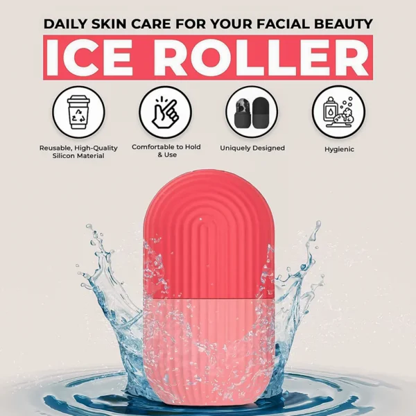 Ice Face Roller – Reusable Facial Massager (pack of 1) | Depuff & Glow Tool