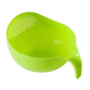Rice Bowl Strainer Large Plastic Grain Washer – Rice Washing Bowl & Colander (pack of 1)