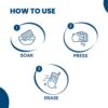 Happi Planet Magic Eraser Pack of 4 | No Scratch Multi-Surface Cleaning Sponge