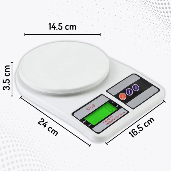 51wQOjfrZvL._SL1000_ Digital Kitchen Weighing Scale 10kg | Electronic Weight Machine with LCD Display