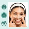 Lakyou Beauty Bamboo Charcoal Nose Pore Strips with Witch Hazel | Deep Clean Blackhead Remover | Pack of 10