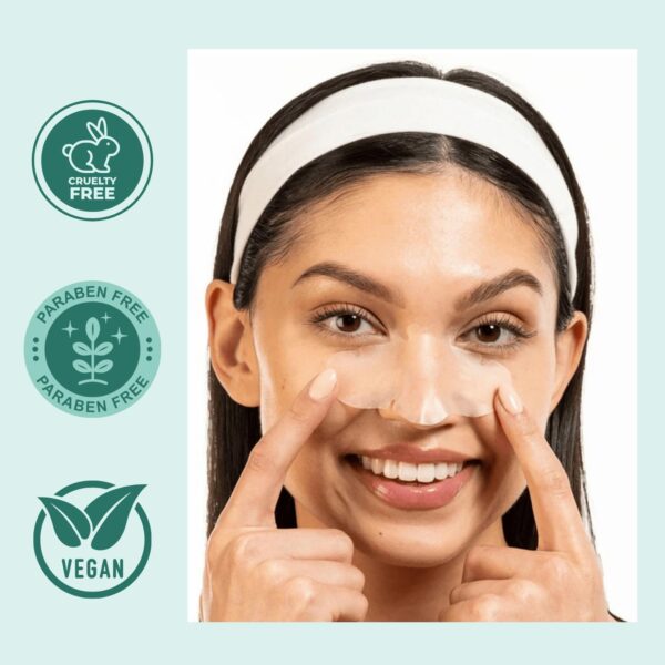 Lakyou Beauty Bamboo Charcoal Nose Pore Strips with Witch Hazel | Deep Clean Blackhead Remover | Pack of 10