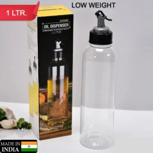 Pack of 2 (34) 1 Liter Oil Dispenser Bottle - Unbreakable Transparent Elegant Oil Dispenser (Made in India)