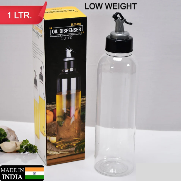 Pack of 2 (34) 1 Liter Oil Dispenser Bottle - Unbreakable Transparent Elegant Oil Dispenser (Made in India)