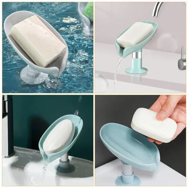 Soap-Holder-Suction-Base-1 Self Draining Soap Dish with Suction Cup Holder – Shower & Bathroom Soap Saver