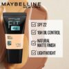 Maybelline Fit Me Matte + Poreless Foundation 128 Warm Nude - Full Coverage for Oily Skin | 18ml