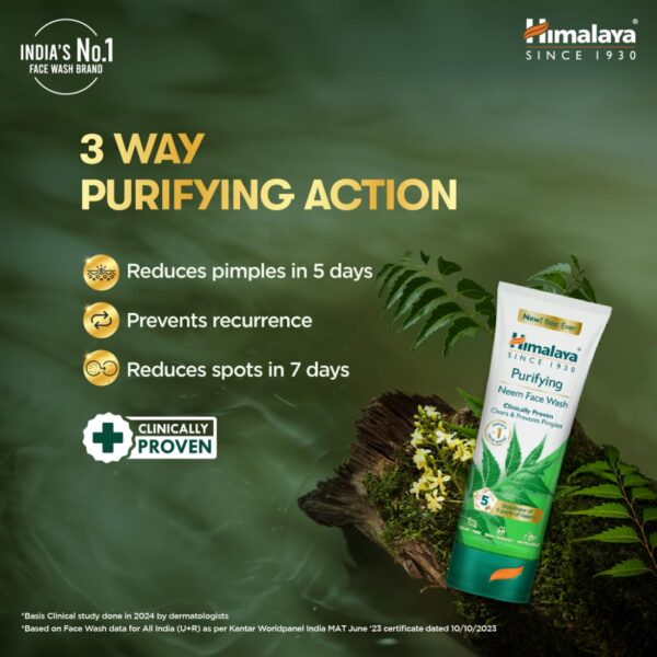 Version 1.0.0 Himalaya Purifying Neem Face Wash 150ml | Soap-Free | Best for Acne Prone Skin | Reduces Pimples & Oil
