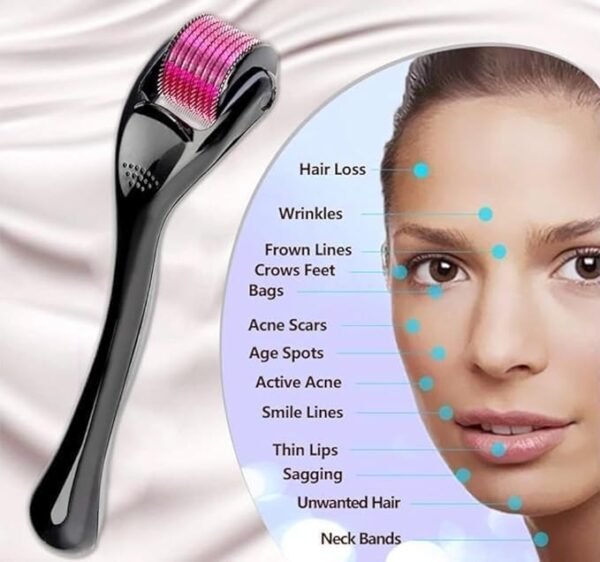 51AXyChmIUL Derma Roller 0.5mm for Hair Growth, Beard Care and Skin Treatment