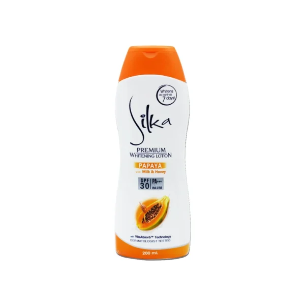 Silka Whitening Body Lotion 200ml with Papaya Enzyme