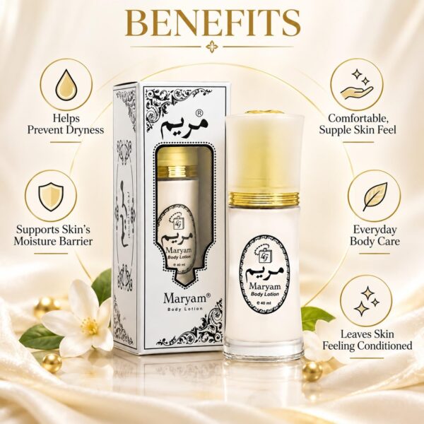 LG Maryam Body Lotion 40 ml – Deep Moisturizing & Hydrating Daily Skin Care